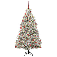 Albero di Natale artificiale Verde e Bianco 180 cm 3395748
