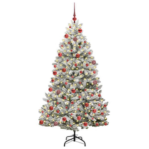 Albero di Natale artificiale Verde e Bianco 180 cm 3395748