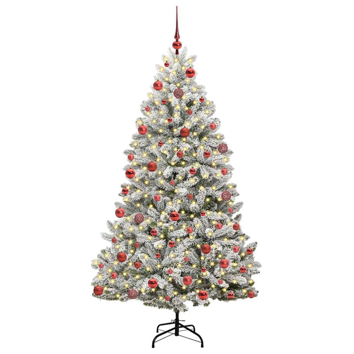 Albero di Natale artificiale Verde e Bianco 180 cm 3395748
