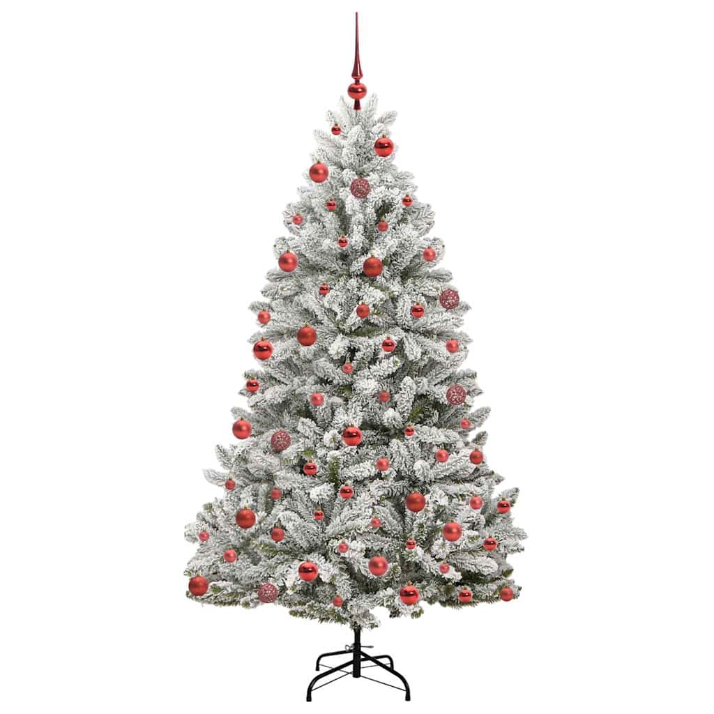 Albero di Natale artificiale Verde e Bianco 180 cm 3395748