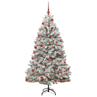 Albero di Natale artificiale Verde e Bianco 180 cm 3395748