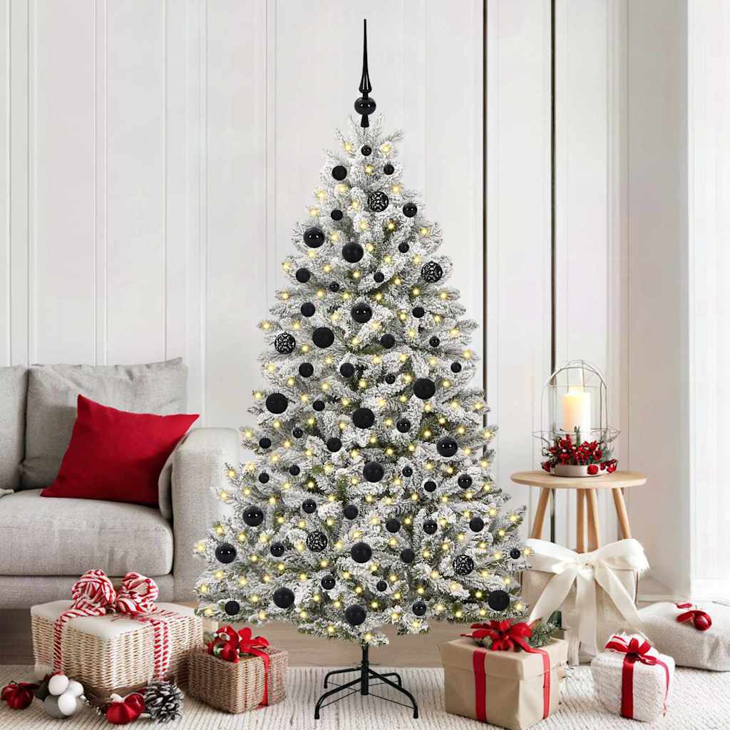 Albero di Natale artificiale Verde e Bianco 180 cm 3395749