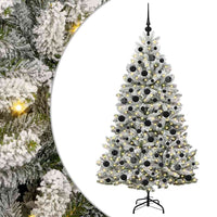 Albero di Natale Artificiale-Albero Natalizio con 300 LED Verde e Bianco 180 cm 976756
