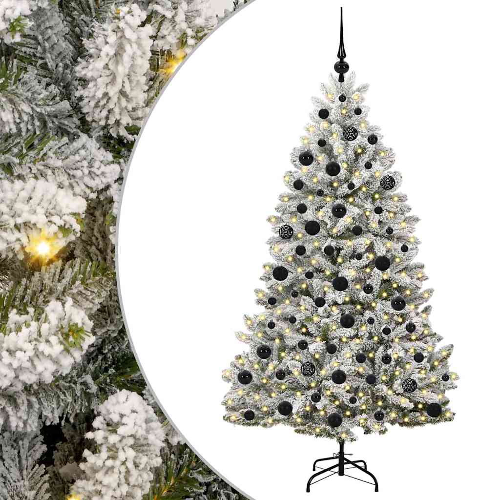 Albero di Natale artificiale Verde e Bianco 180 cm 3395749