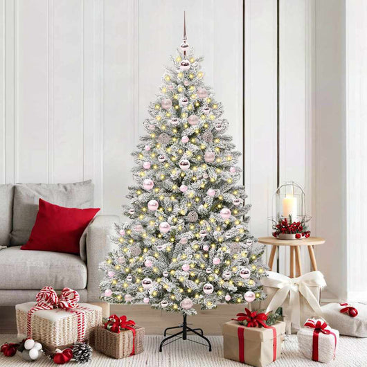 Albero di Natale artificiale Verde e Bianco 180 cm 3395750