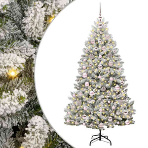 Albero di Natale artificiale Verde e Bianco 180 cm 3395750