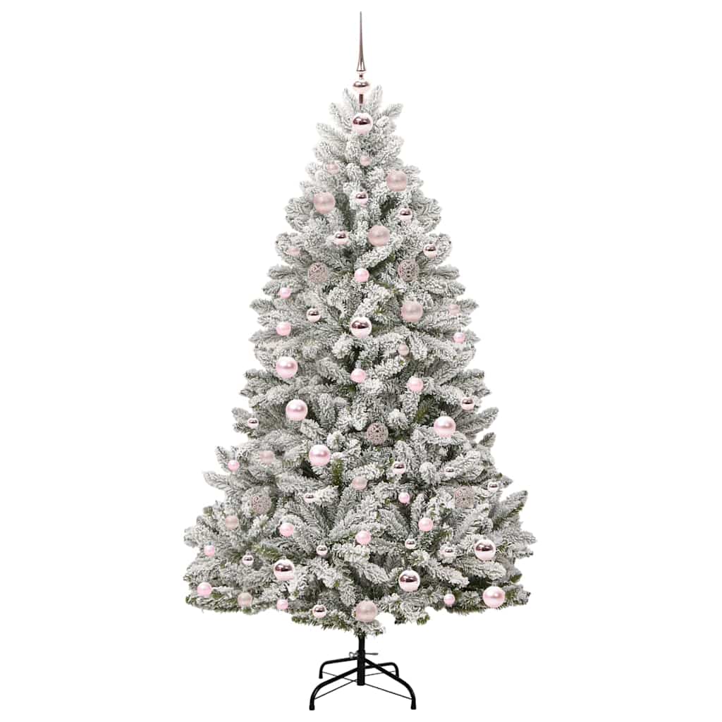 Albero di Natale artificiale Verde e Bianco 180 cm 3395750