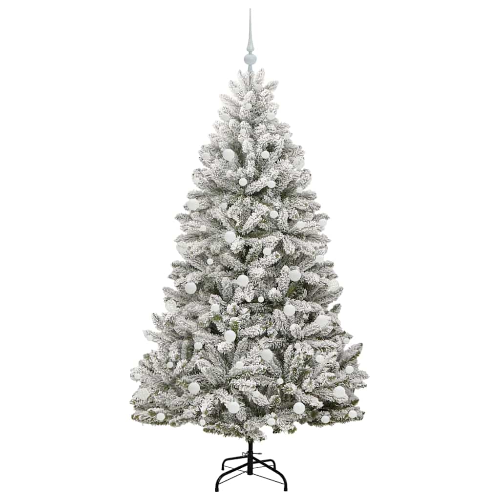 Albero di Natale artificiale Verde e Bianco 180 cm 3395751