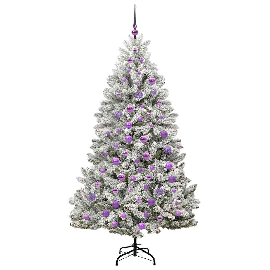 Albero di Natale artificiale Verde e Bianco 180 cm 3395754