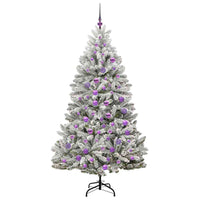 Albero di Natale artificiale Verde e Bianco 180 cm 3395754
