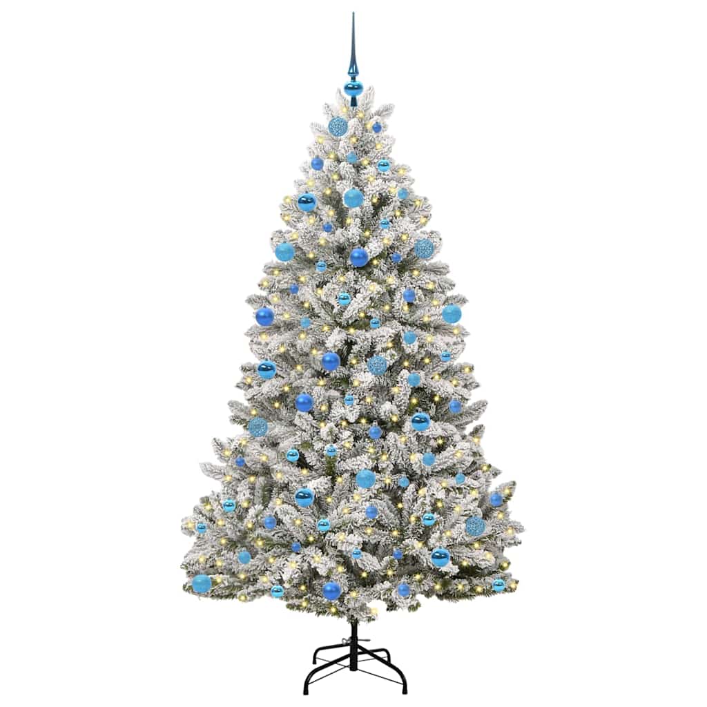 Albero di Natale artificiale Verde e Bianco 180 cm 3395755