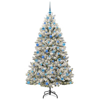 Albero di Natale artificiale Verde e Bianco 180 cm 3395755