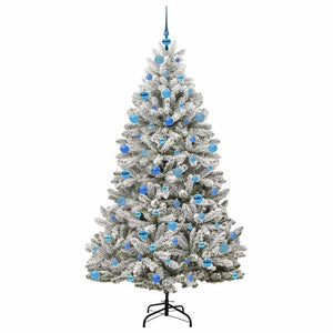 Albero di Natale artificiale Verde e Bianco 180 cm 3395755