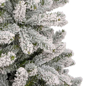 Albero di Natale artificiale Verde e Bianco 210 cm 3395757