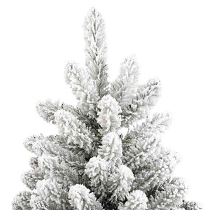 Albero di Natale artificiale Verde e Bianco 210 cm 3395757