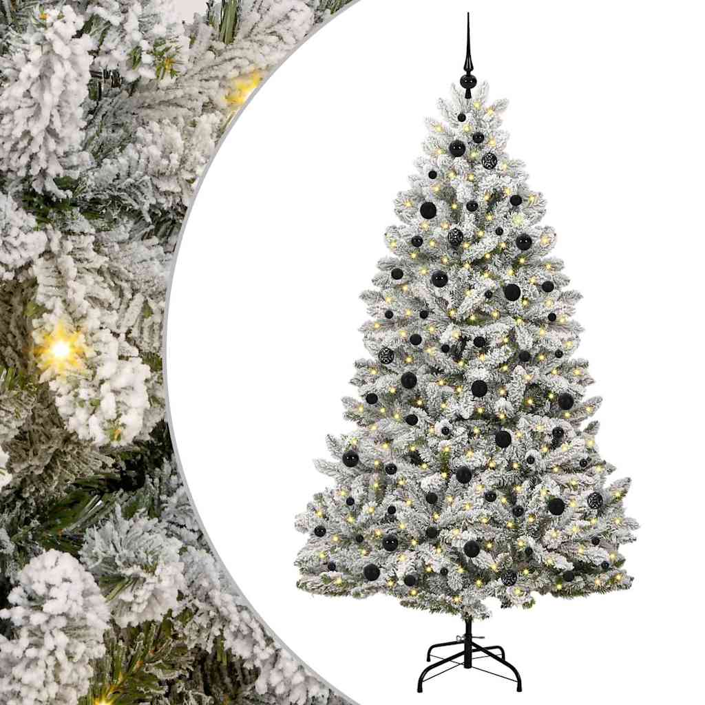Albero di Natale Artificiale-Albero Natalizio con 300 LED Verde e Bianco 210 cm 713300
