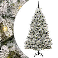 Albero di Natale artificiale Verde e Bianco 210 cm 3395758