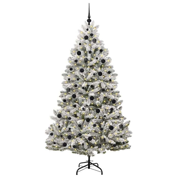Albero di Natale Artificiale-Albero Natalizio con 300 LED Verde e Bianco 210 cm 713300