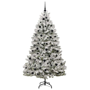 Albero di Natale artificiale Verde e Bianco 210 cm 3395758