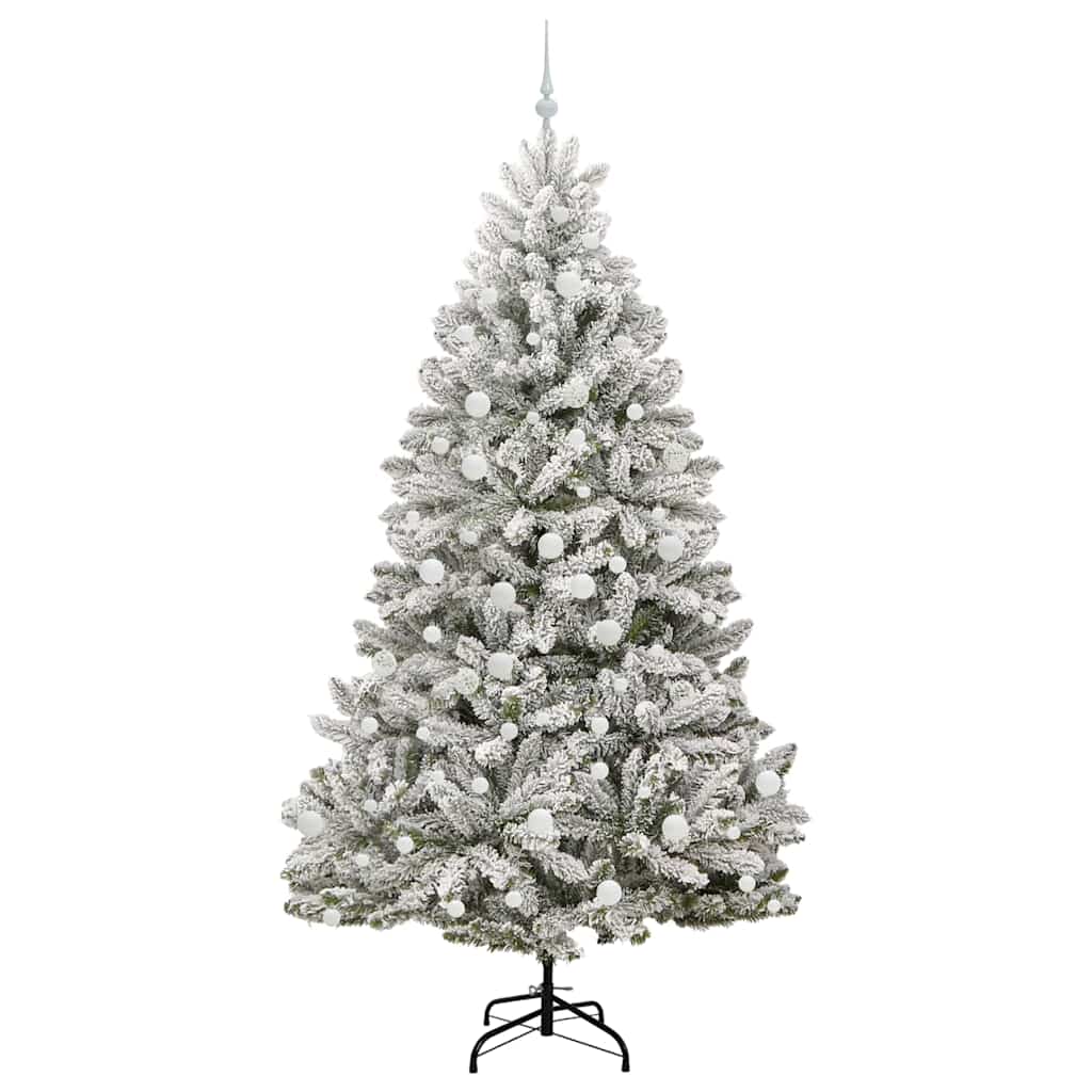 Albero di Natale artificiale Verde e Bianco 210 cm 3395760