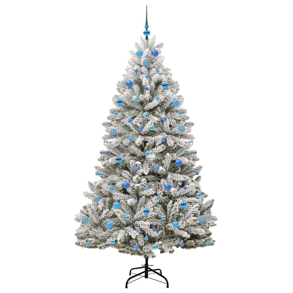 Albero di Natale artificiale Verde e Bianco 210 cm 3395764