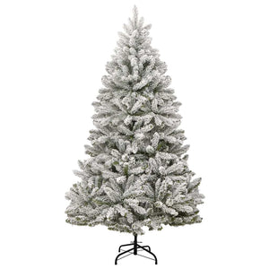 Albero di Natale artificiale Verde e Bianco 210 cm 3395764