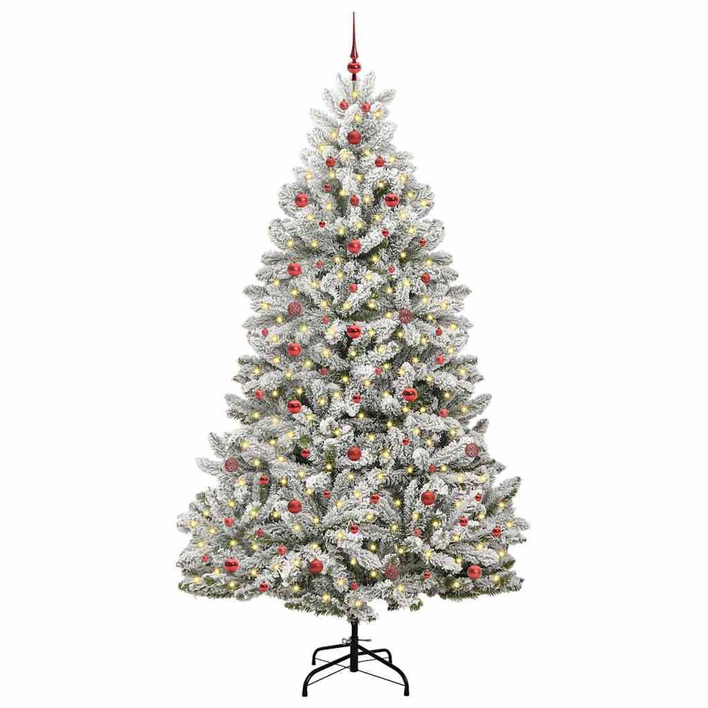 Albero di Natale artificiale Verde e Bianco 240 cm 3395766