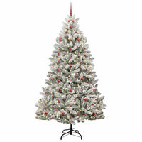 Albero di Natale artificiale Verde e Bianco 240 cm 3395766