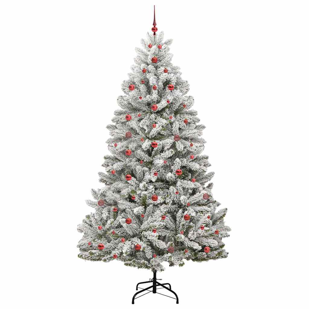 Albero di Natale artificiale Verde e Bianco 240 cm 3395766