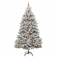 Albero di Natale artificiale Verde e Bianco 240 cm 3395766