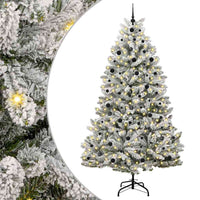 Albero di Natale Artificiale-Albero Natalizio con 300 LED Verde e Bianco 240 cm 362928