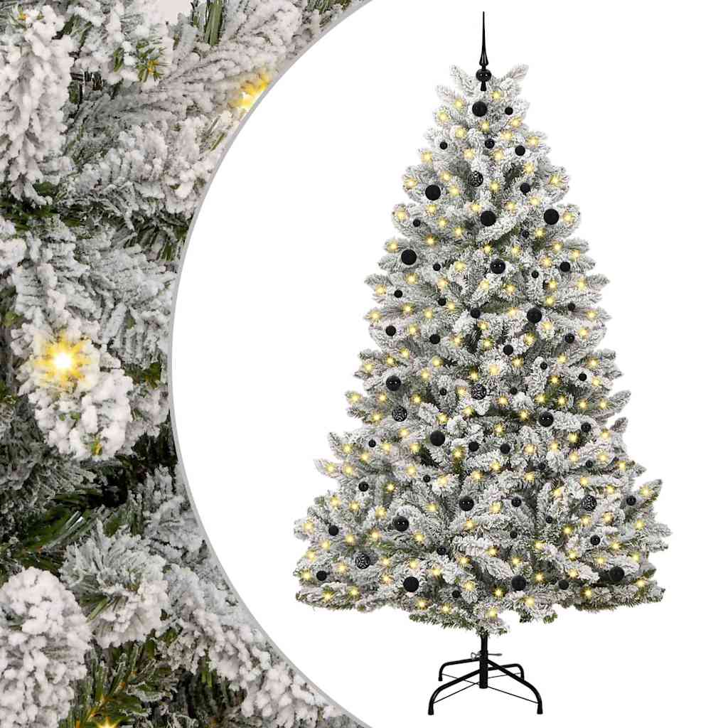 Albero di Natale artificiale Verde e Bianco 240 cm 3395767
