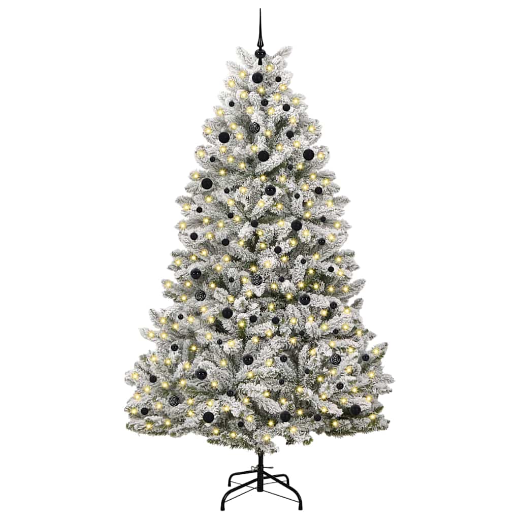 Albero di Natale artificiale Verde e Bianco 240 cm 3395767