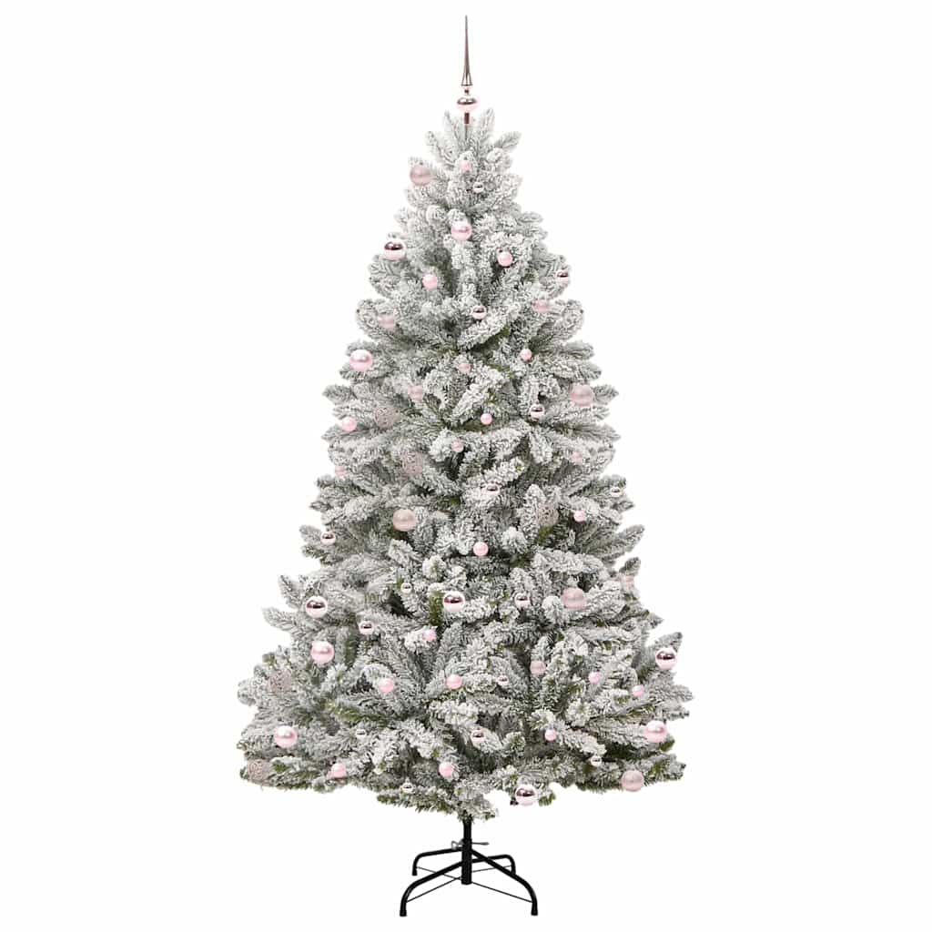 Albero di Natale artificiale Verde e Bianco 240 cm 3395768