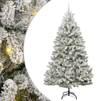 Albero di Natale Artificiale-Albero Natalizio con 300 LED Verde e Bianco 240 cm 538649