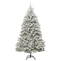 Albero di Natale artificiale Verde e Bianco 240 cm 3395769