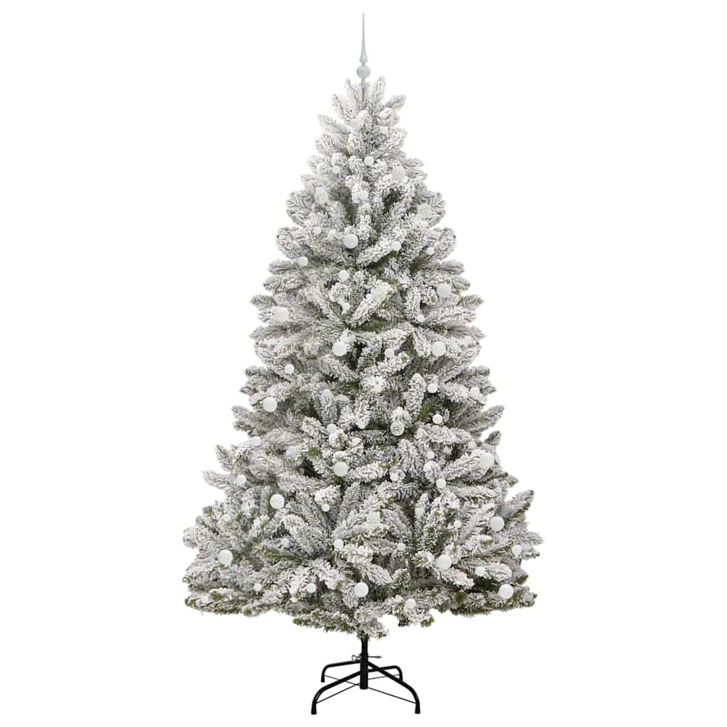 Albero di Natale artificiale Verde e Bianco 240 cm 3395769