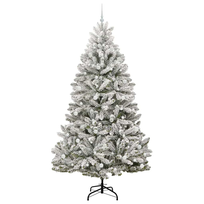 Albero di Natale artificiale Verde e Bianco 240 cm 3395769