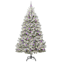 Albero di Natale Artificiale-Albero Natalizio con 300 LED Verde e Bianco 240 cm 364315