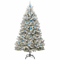 Albero di Natale artificiale con 300 LED Verde e Bianco 240 cm 3395773