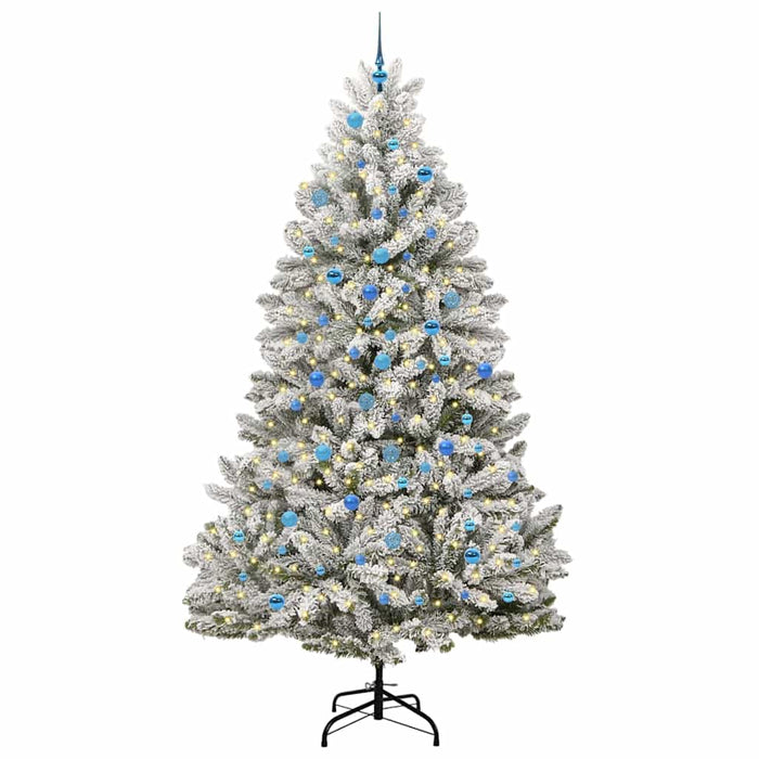 Albero di Natale artificiale con 300 LED Verde e Bianco 240 cm 3395773