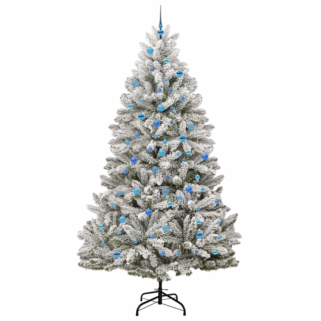 Albero di Natale artificiale con 300 LED Verde e Bianco 240 cm 3395773