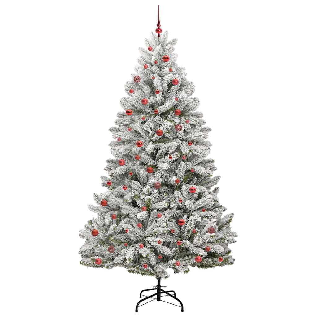 Albero di Natale artificiale Verde e Bianco 270 cm 3395775
