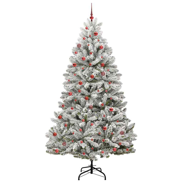 Albero di Natale artificiale Verde e Bianco 270 cm 3395775