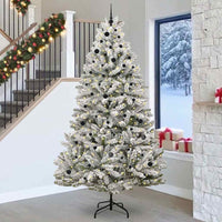 Albero di Natale artificiale Verde e Bianco 270 cm 3395776