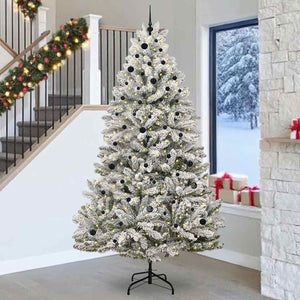 Albero di Natale artificiale Verde e Bianco 270 cm 3395776