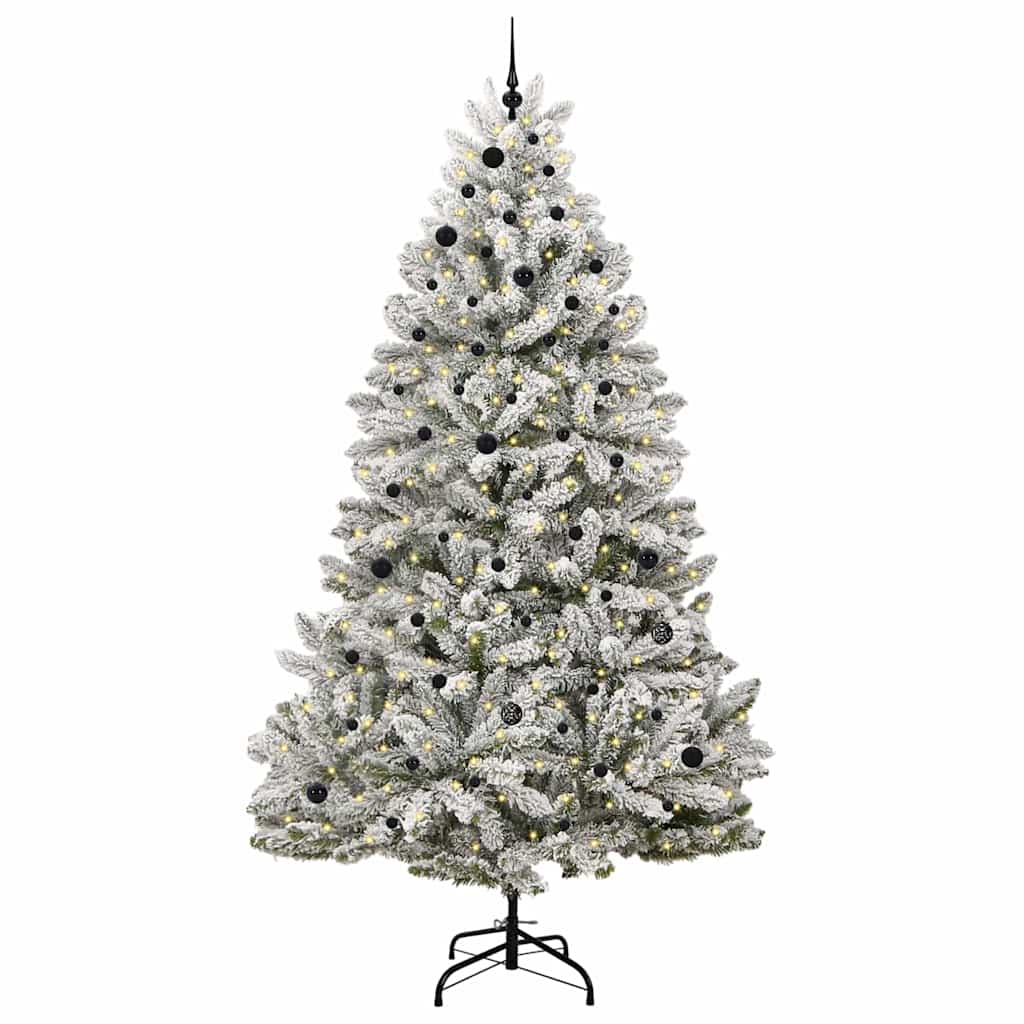 Albero di Natale Artificiale-Albero Natalizio con 300 LED Verde e Bianco 270 cm 992678