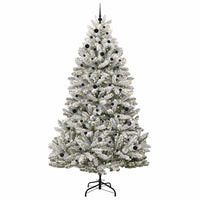Albero di Natale Artificiale-Albero Natalizio con 300 LED Verde e Bianco 270 cm 992678
