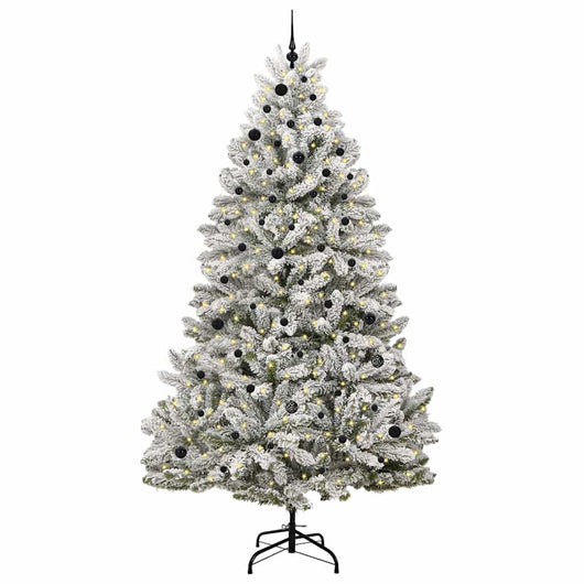 Albero di Natale Artificiale-Albero Natalizio con 300 LED Verde e Bianco 270 cm 992678