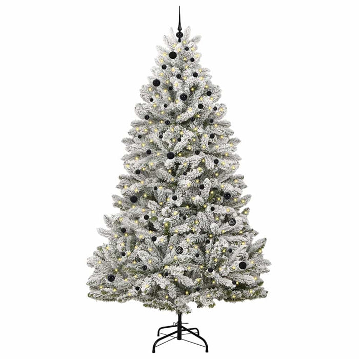 Albero di Natale Artificiale-Albero Natalizio con 300 LED Verde e Bianco 270 cm 992678